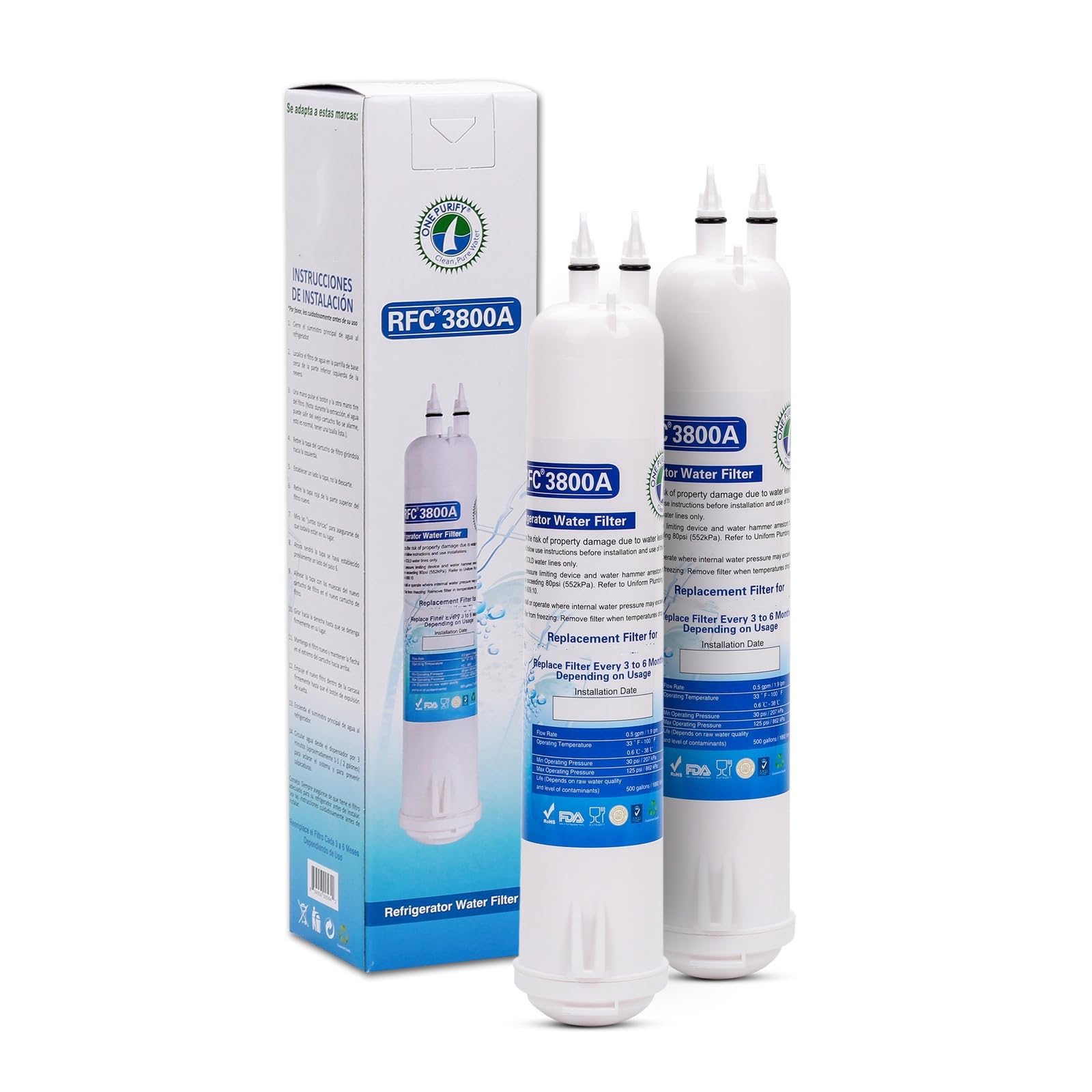 OnePurify Replacement Refrigerator Water Filter