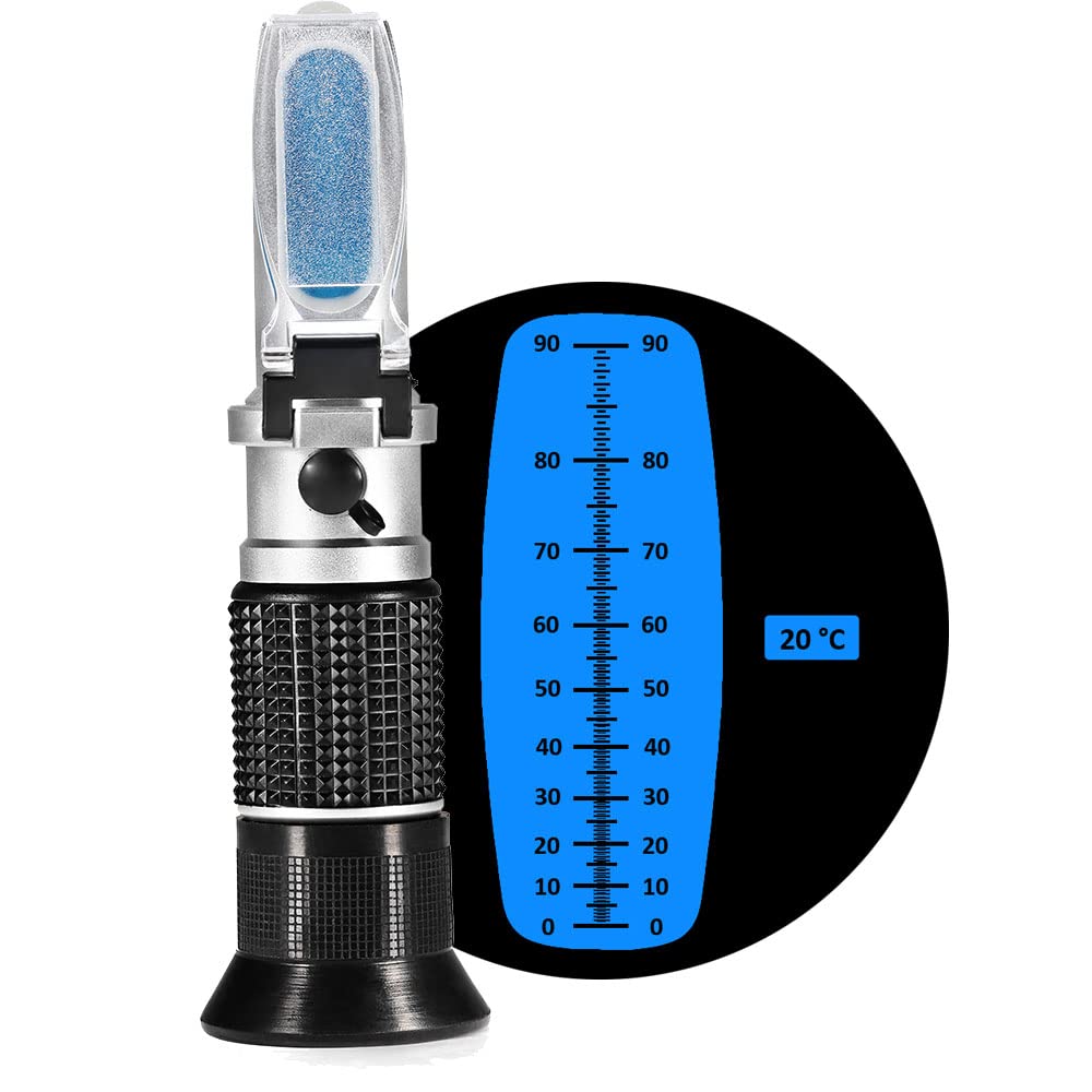 See full amazon price history chart for (0-90% Refractometer) - Handheld Brix Metre Refractometer,VRESOURCING Portable 0-90% Brix Refractometer High Accurate with ATC,Sugar Content Measurement for Sugar Food Fruit Beverages Honey (0-90% Refractometer) - Handheld Brix Metre Refractometer,VRESOURCING Portable 0-90% Brix Refractometer High Accurate with ATC,Sugar Content Measurement for Sugar Food Fruit Beverages Honey (B09FZBS3L3) Amazon Price History, Amazon Price Tracker