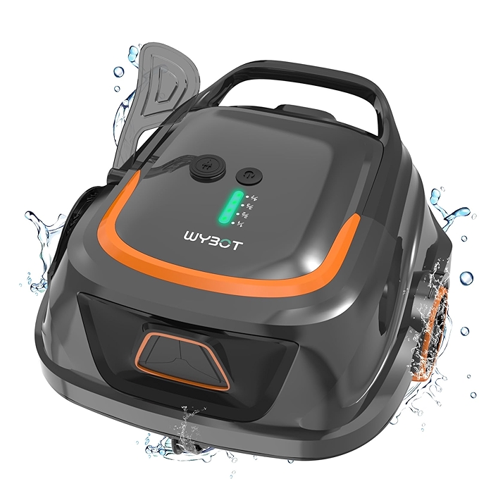 WYBOT A1 无绳智能泳池吸尘器，适用于各类泳池，双马达双滤网，续航120分钟