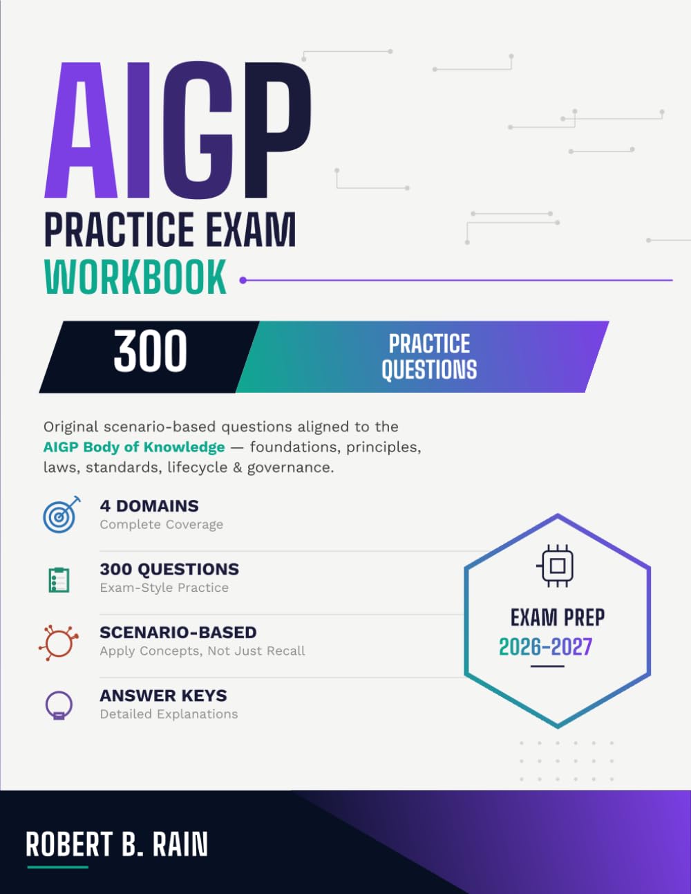 AIGP Practice Questions: An Unofficial Study Workbook — 300 Practice Questions, Answer Keys & Explanations for the AI Governance Professional Exam