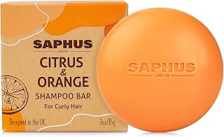 SAPHUS Argan Oil Shampoo Bar - Strengthens, Cleanses & Moisturizes Dry, Curly Hair | Zero Waste Travel Size