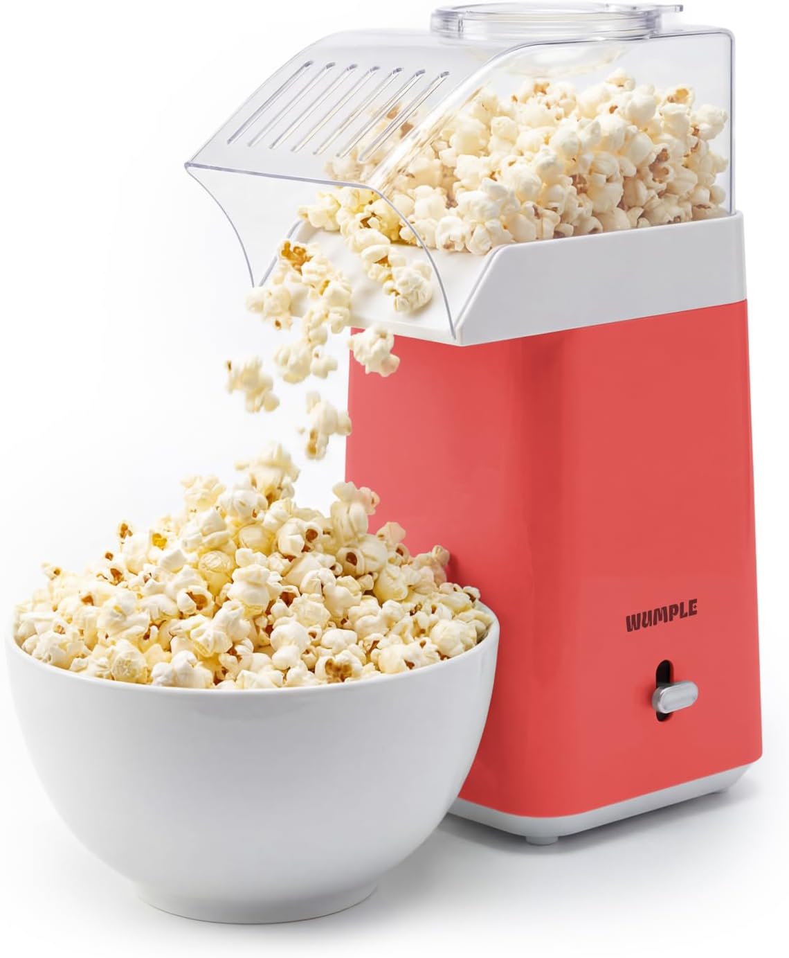 Hot Air Popcorn Machine - 14-Cup Electric Popcorn Popper, Oil-Free, 1200W - Includes Measuring Cup - Home Popcorn Maker for Movie Nights - Cream