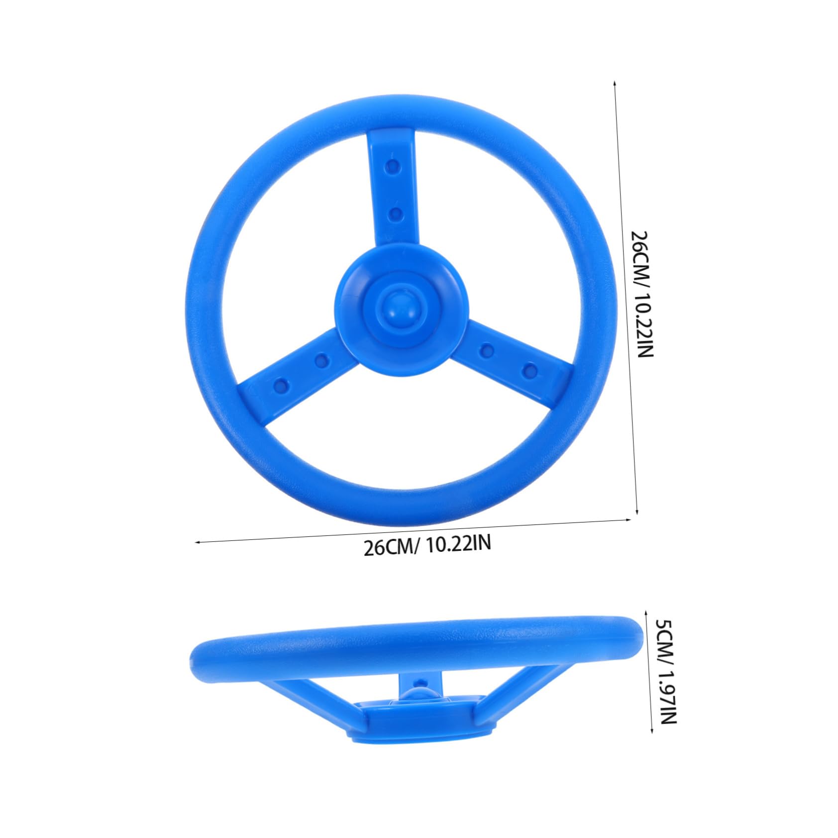 POPETPOP Outdoor Play Steering Wheel Plastic Steering Wheel Attachment for Swing Easy to Install Playground Accessory for Fun Coordination Development