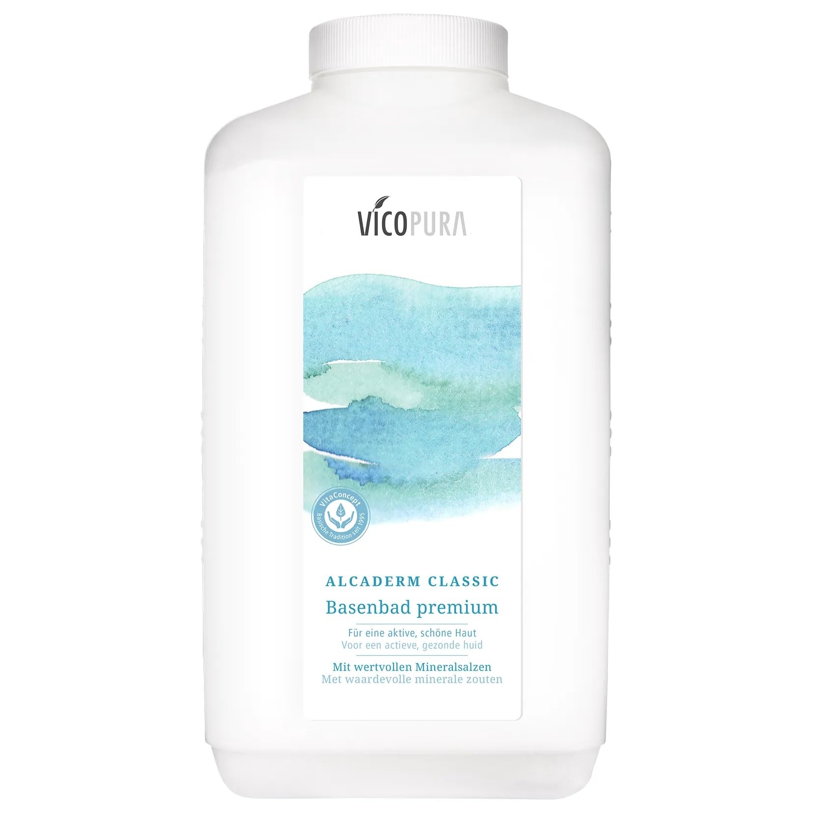 Basenbad ALCADERM CLASSIC, bei Übersäuerung, Sport, Cellulite, schnell auflösend, anhaltendes Wärmegefühl, 2.400g