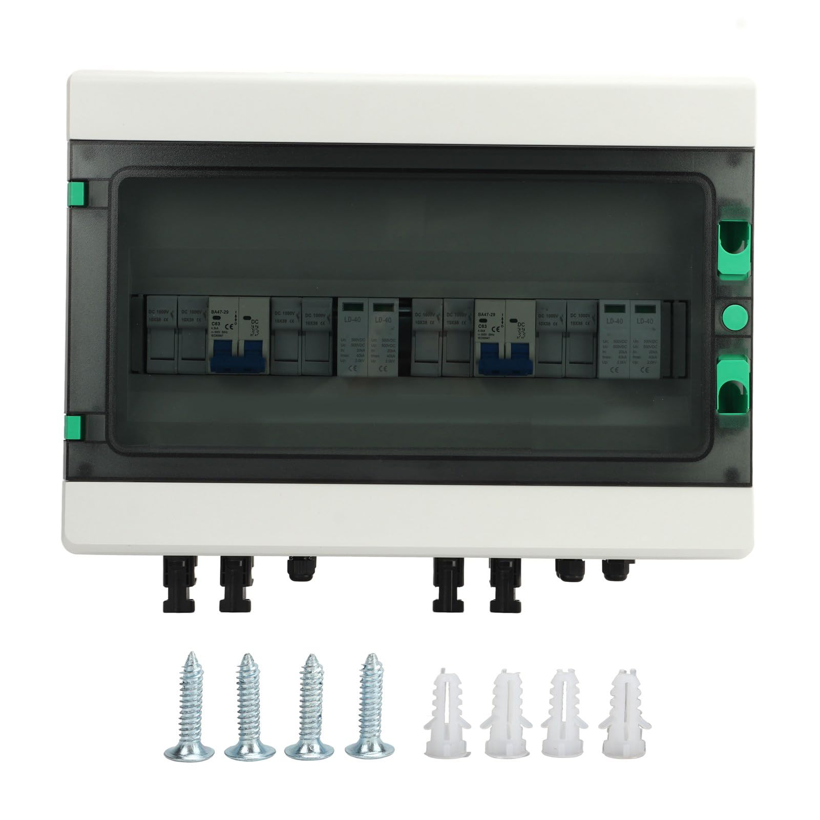 FILFEEL Wysokowydajny 4-w-2-wyjściowy moduł Fotowoltaiczny PV DC1000V IP65 System Fotowoltaiczny do Montażu na ścianie dla Ulepszonego