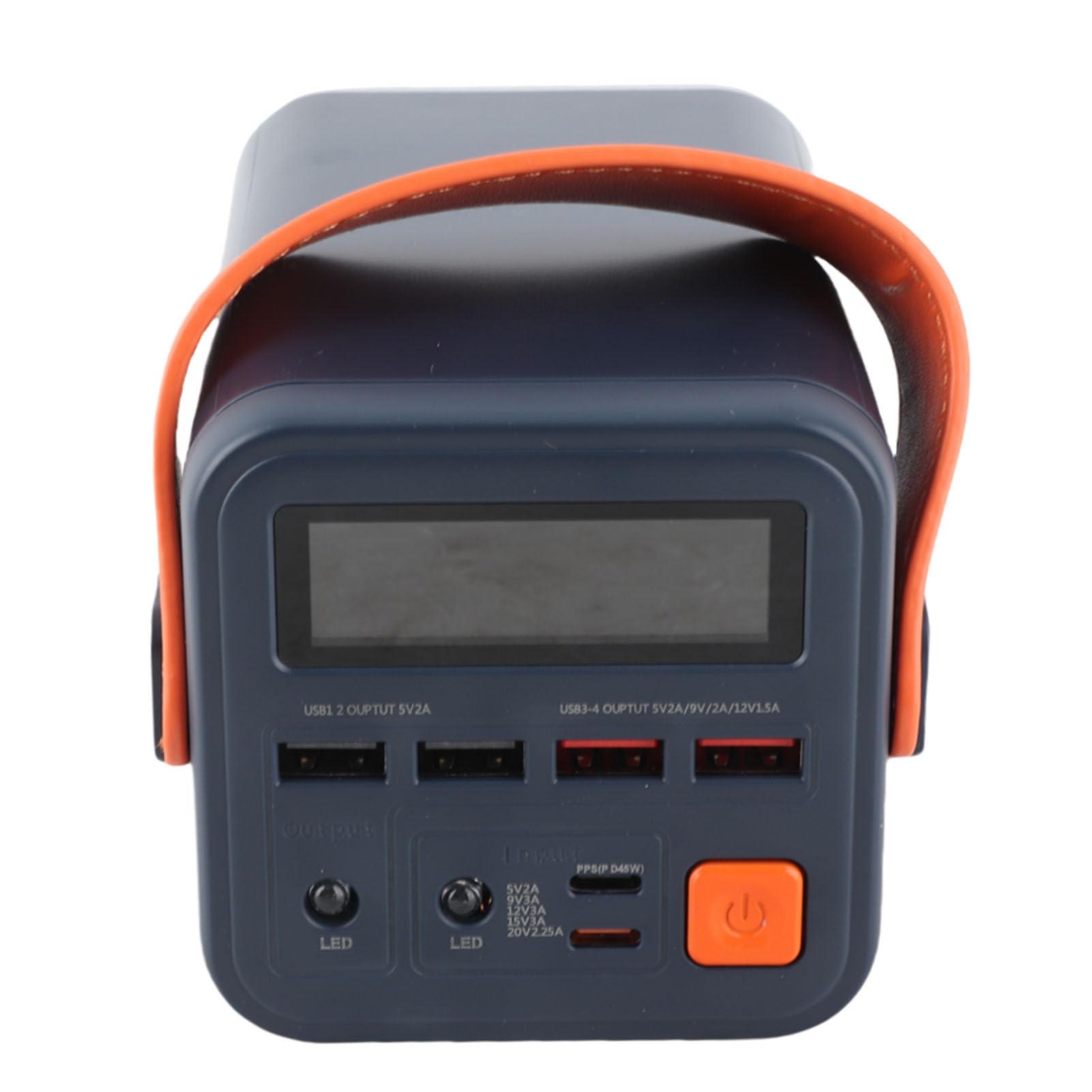 Przenośna ładowarka 60000 MAh, Moc Wyjściowa PD QC 36 W, 4 Porty USB, Szybko ładująca się Bateria Zewnętrzna do Telefonu z Systemem IOS, Awaryjne Podróżowanie na Kempingu (black)