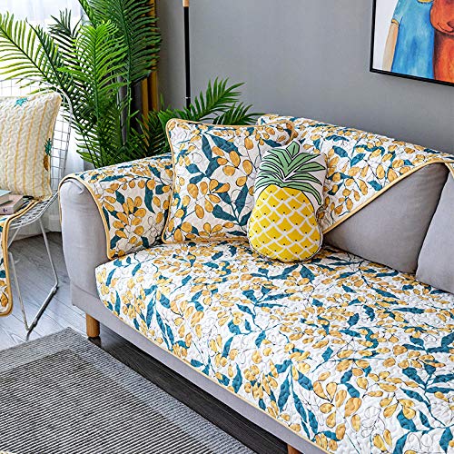 Housse de canapé en coton luxe antidérapante pour le salon