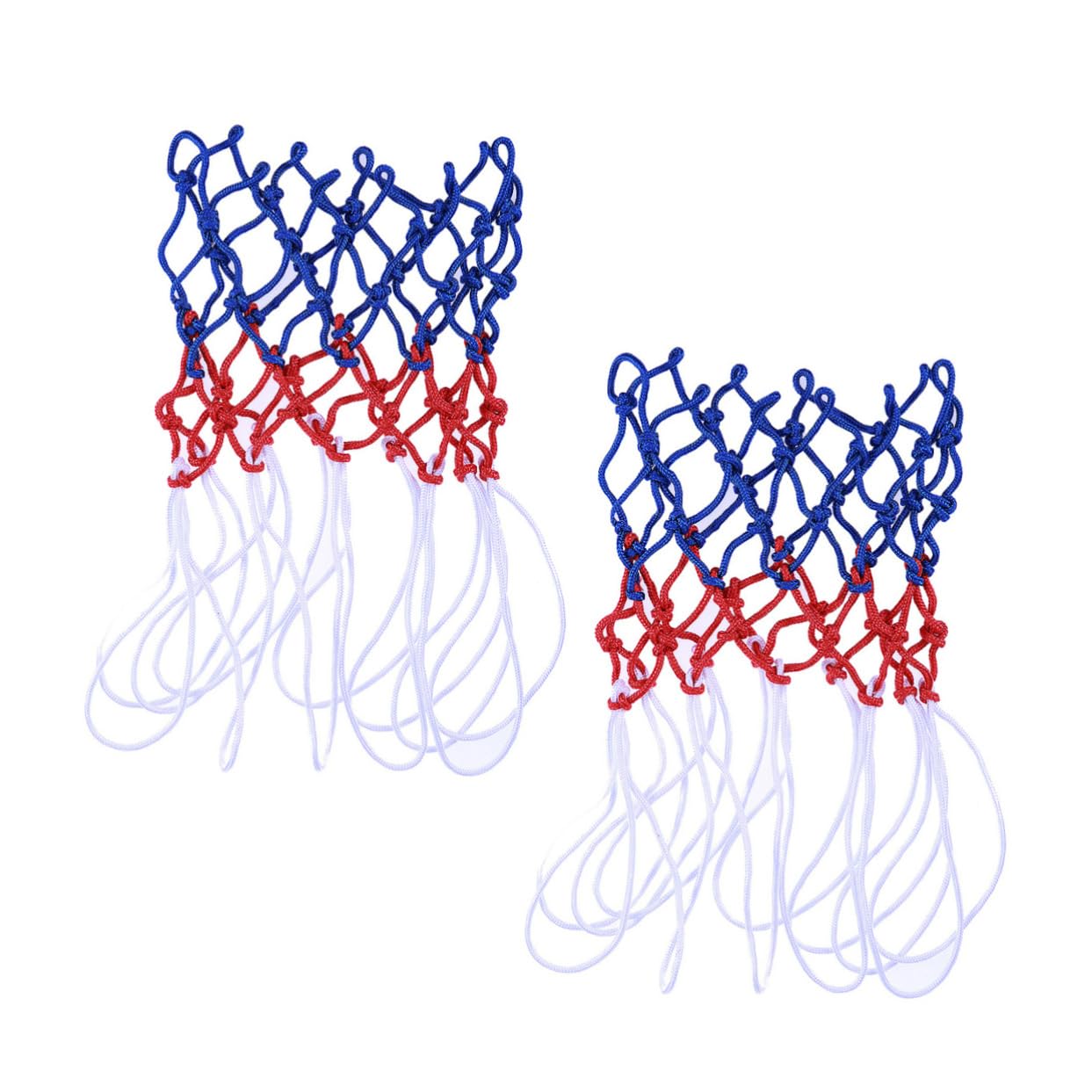 Totority Sturdy Braided Basketball Net Bag 2 Pieces for Sports Outdoor Activities