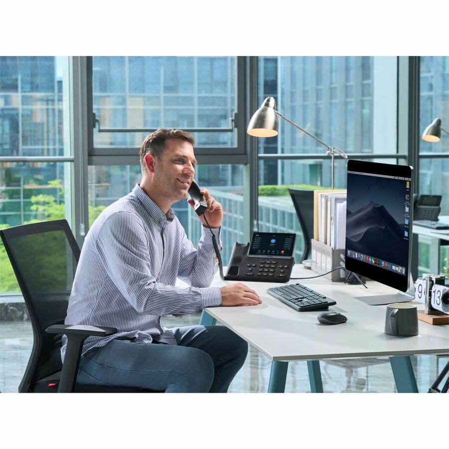 Yealink SIP-T77U â€“ 1301011 - Wi-Fi IP Phone - 16 SIP Accounts - 7-inch Color Touch Screen LCD Display - Dual-Port Gigabit Ethernet, PoE, Power Adapter Not Included