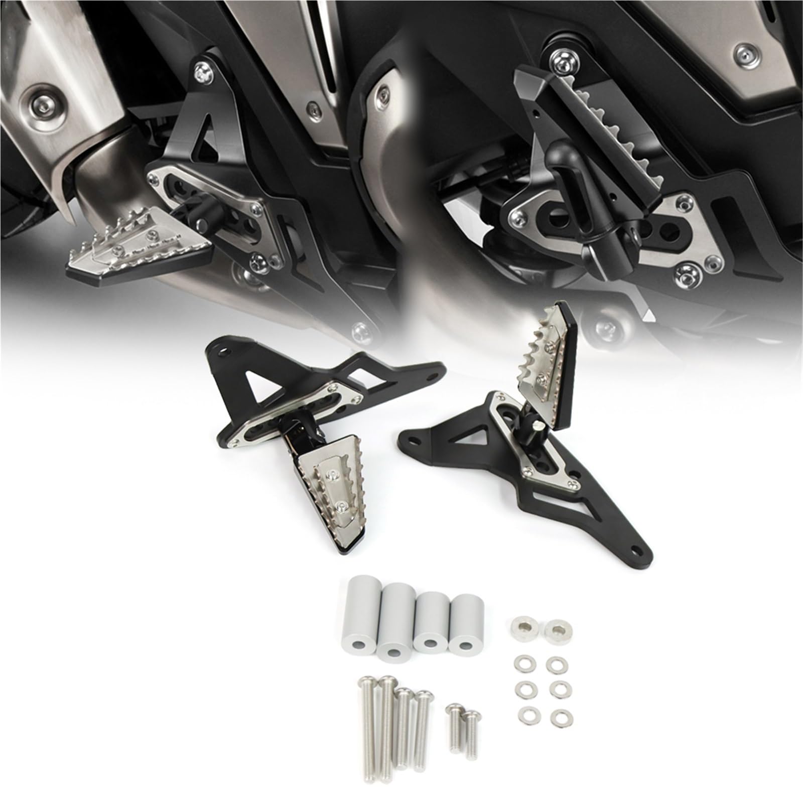 Kit repose-pieds X-ADV 750 en aluminium usiné avec béquille intégrée