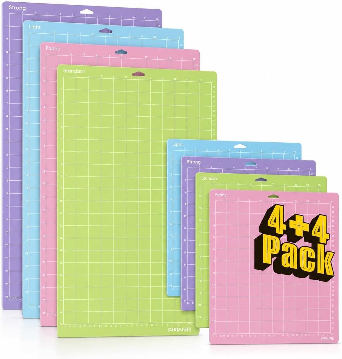 Cutting Mat Variety Pack (4 Pc, 12in x 12in / 4 Pc, 12in x 24in)