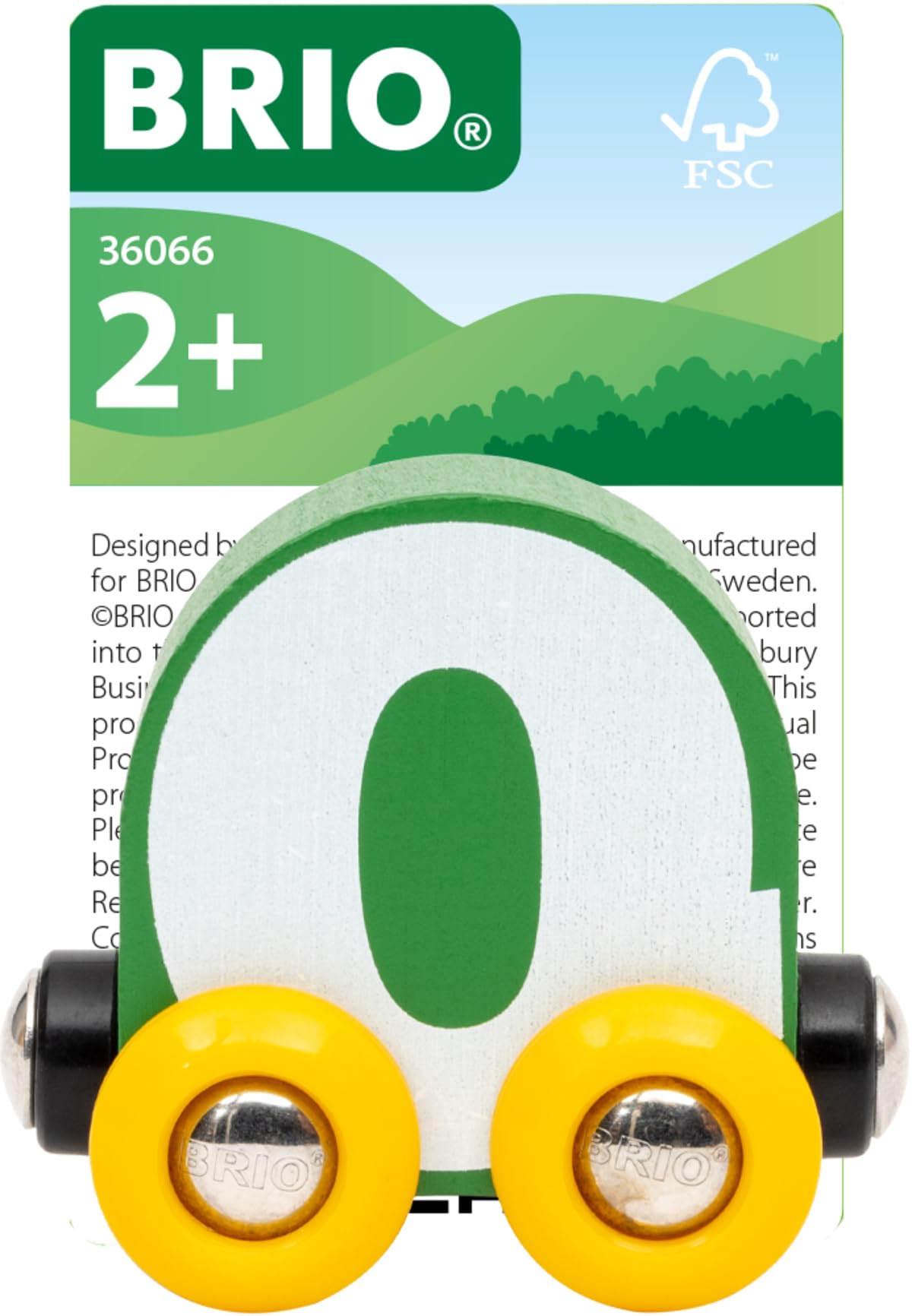 BRIO Treno lettera Q | Treno in legno giocattolo accessorio per bambini dai 2 anni in su