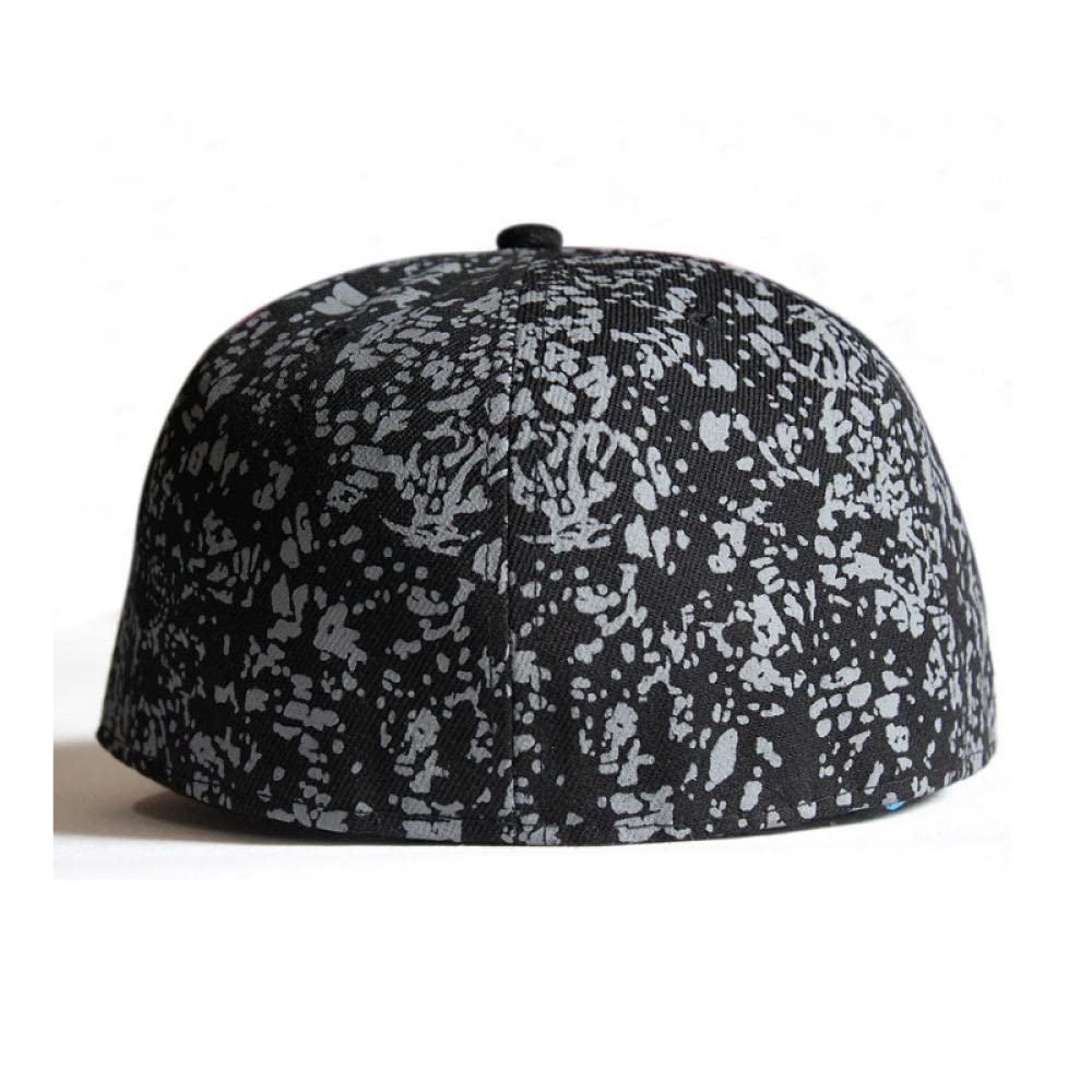 Czapka Z Daszkiem Czapka Z Daszkiem Sun Hat Czapka Turystyczna Hip Hop Hat Hip Hop Graffiti Czapka Diabelska Chaotyczna Wzór Bboy Hip-Hop Hat Hipster Hat Płaski Brim Hat-Czarny Graffiti_56 Cm.