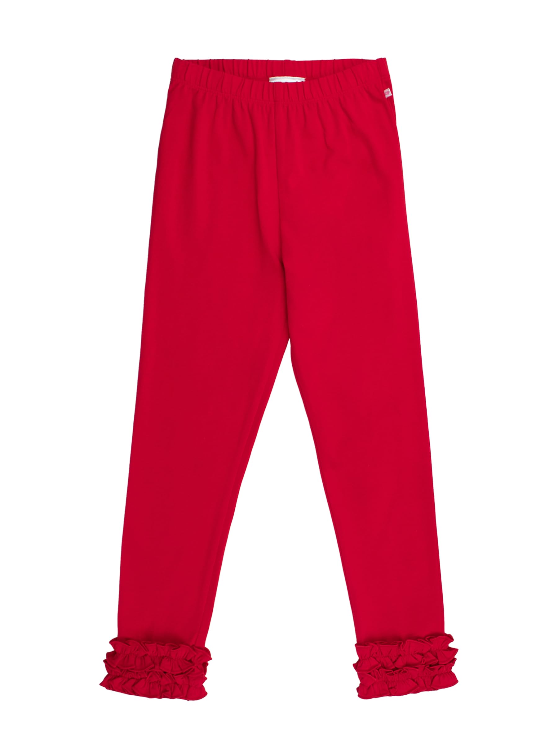 RuffleButts Toddler Girl Merry &amp; Bright Ruffle Leggings - Ankle Leggings