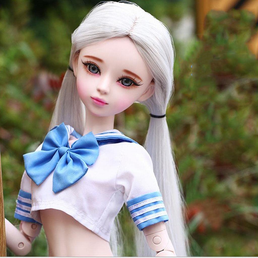 Gralara BJD Puppenkleidung Set Schuluniformen Puppenbekleidung Zubehör Handgenäht für Anziehdoll Sammlerbedarf Geschenk Spiel