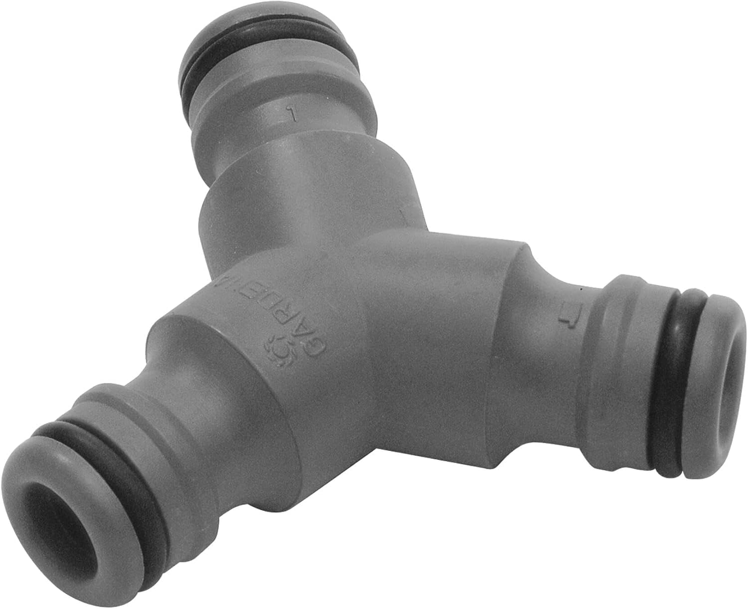 Gardena 3-Way Y Coupling: for Hose Branching, Connections Along The Hose Length, Adapting 19 mm (3/4 inch) Hoses to 13 mm (1/2 inch) Hoses for simultaneous use of a Single Water Source (2934-20)