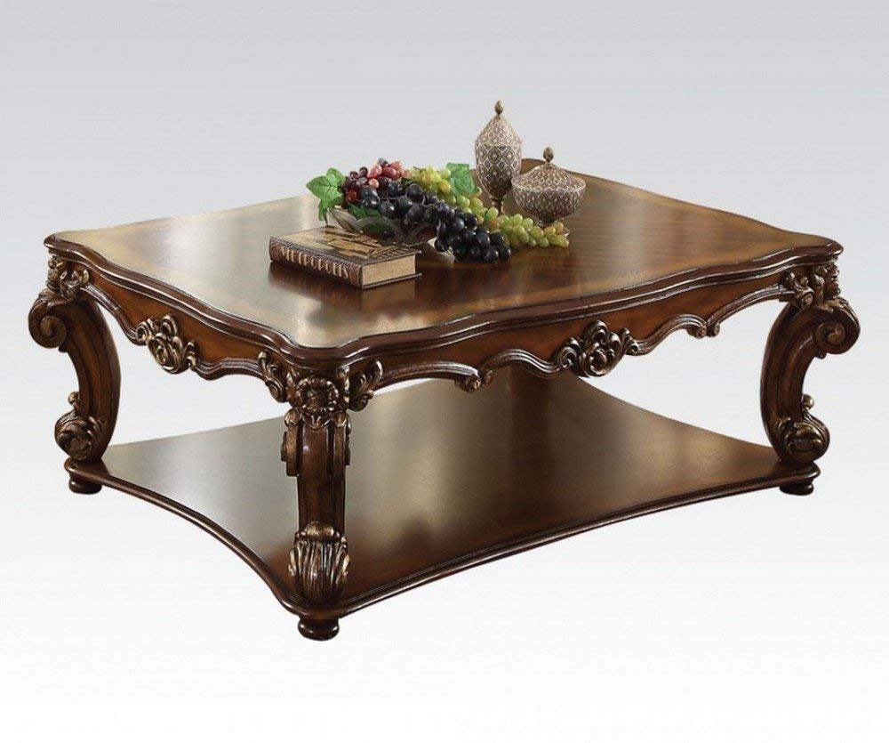 Amazon.com: ACME Vendome Cherry Coffee Table : Home & Kitchen