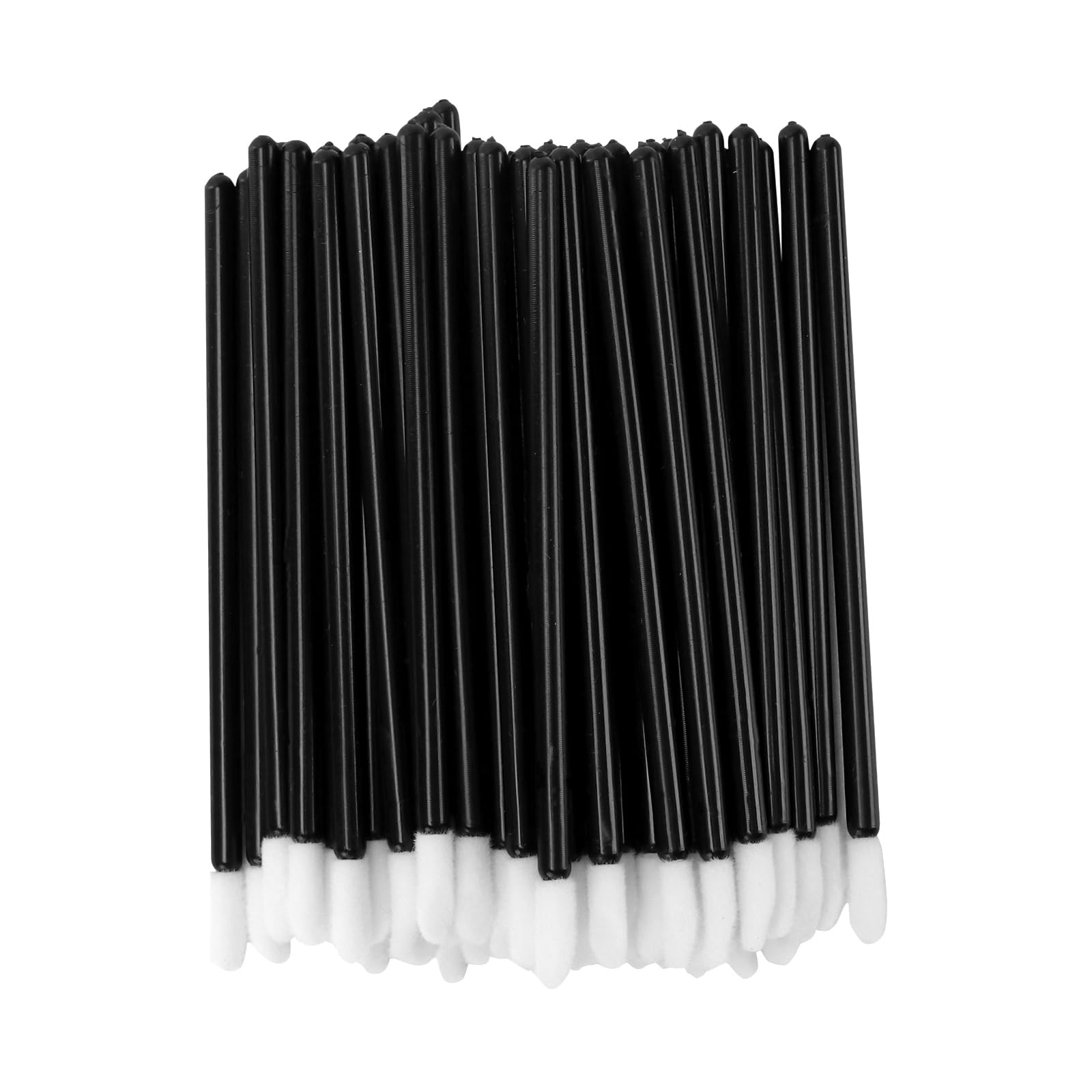 KEILEOHO 800 pennelli per labbra usa e getta, colore nero, in materiale PP, per rossetto e rossetto, applicatore cosmetico