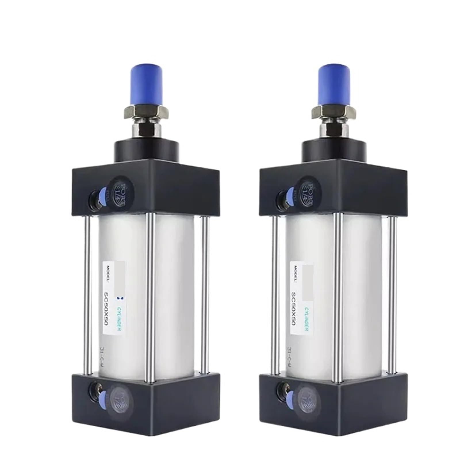 Cylindre pneumatique SC63 alésage 63mm avec piston en alliage durable