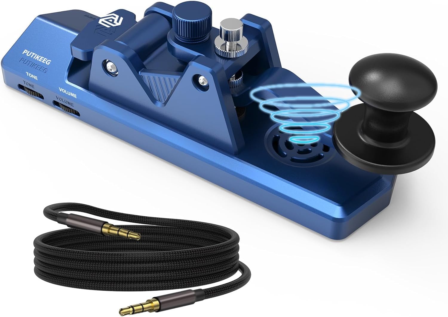 Morse Code Key Single Paddle Aluminum Alloy CW Portable Straight Key