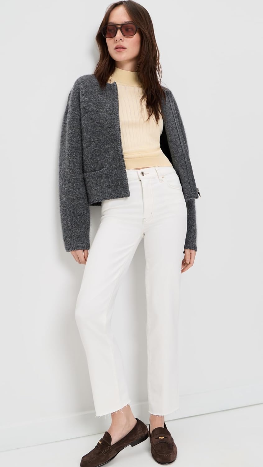 FRAME Women's Le High N Tight Crop Mini Bootcut Jeans - Image 5