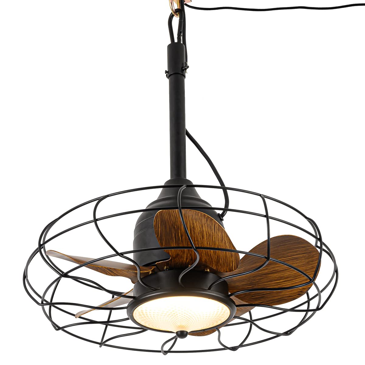 norfolk outdoor ceiling fans with lights for patios, 19'' wet rated gazebo fan and remote, plug in cord for pergola and canopy, hanging with hook, 3 color light 2023