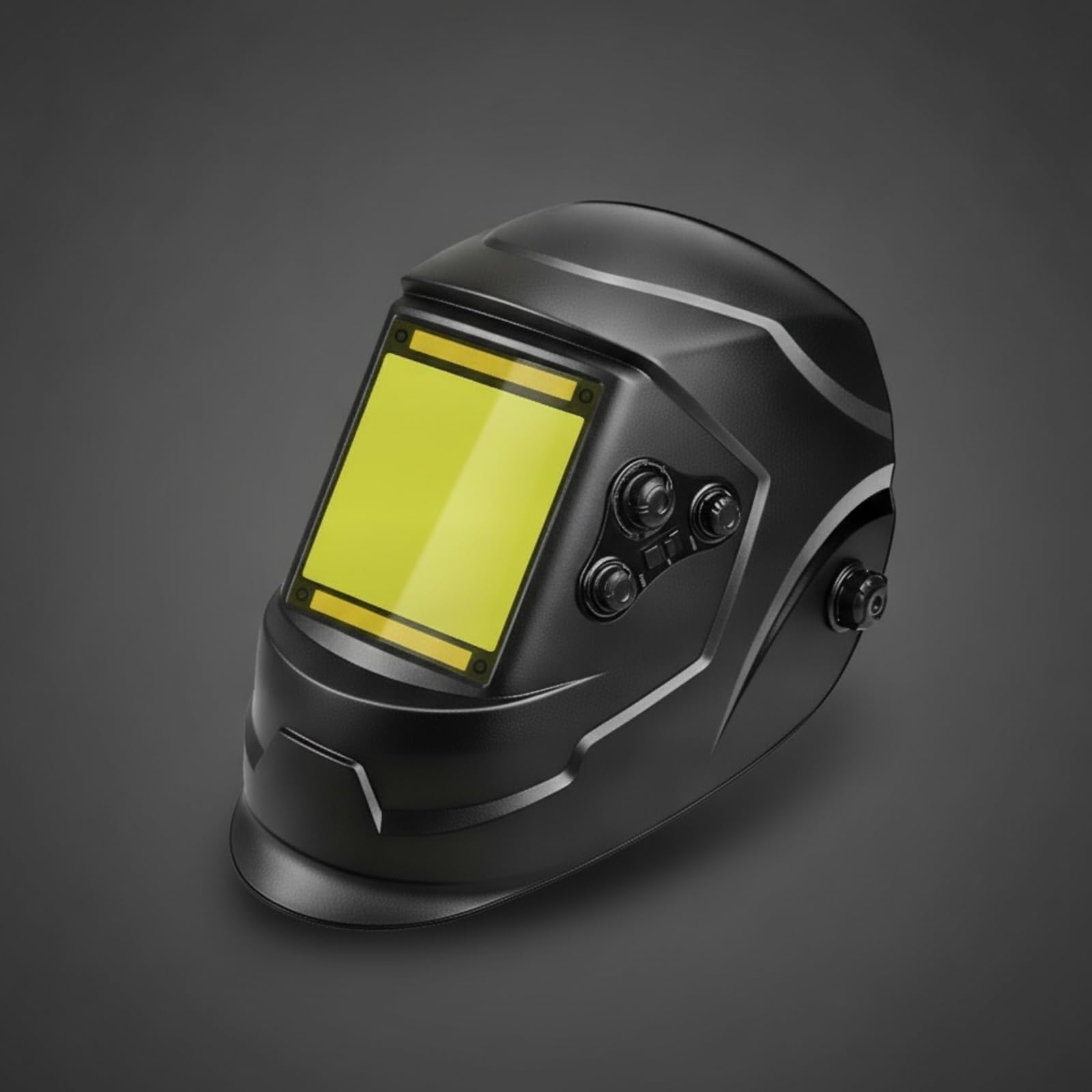 Casco Soldadura con 4 Sensores Autooscureciente Casco Soldadura con Oscurecimiento Automático Solar para Herreros