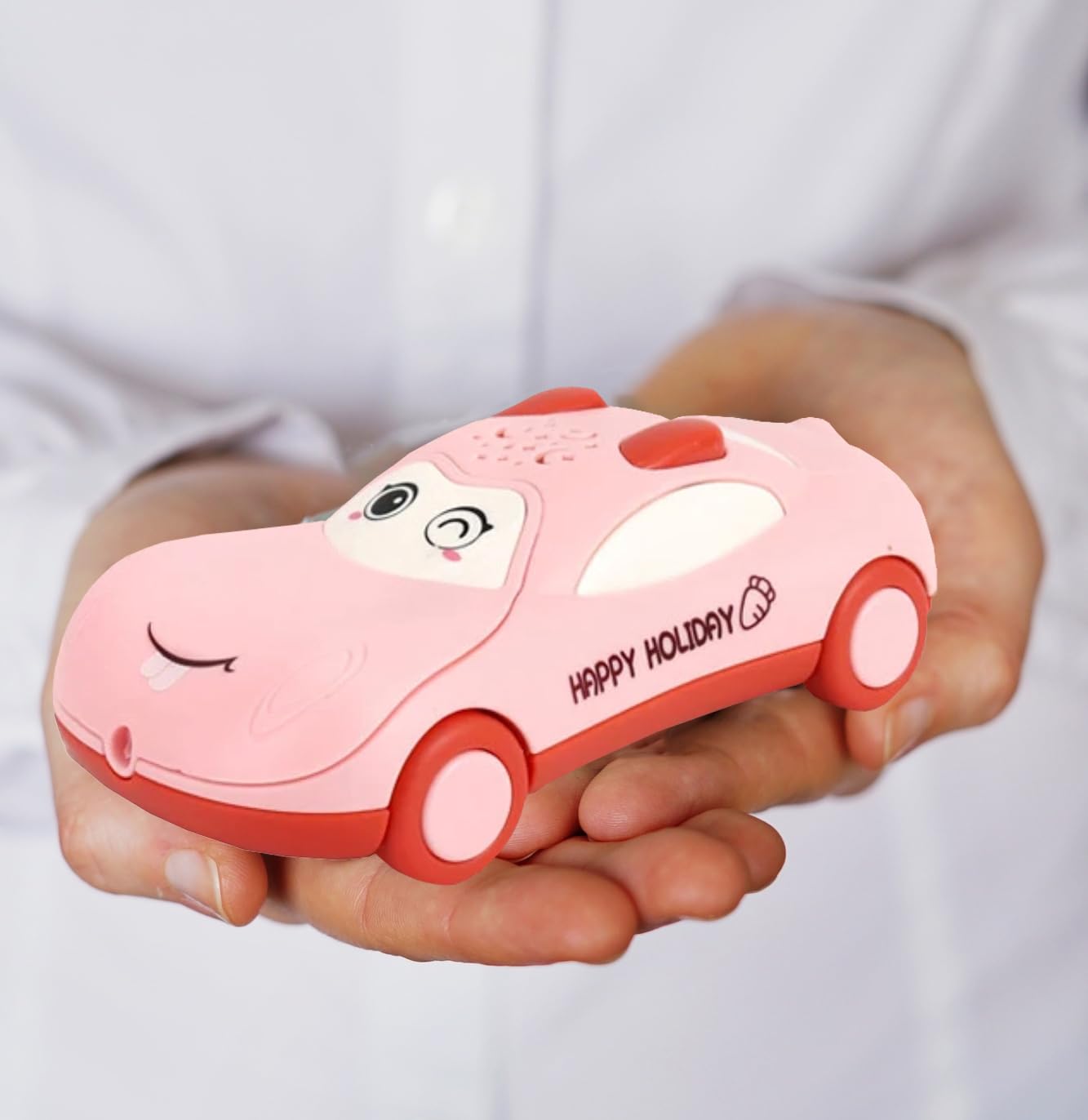 VGRASSP Pull Along Phone Car Toy for Kids - Lovely Model, Multiple Modes, Spreading Colorful Lights, Volume Adjustment, Dynamic Sound and Great Music - Multicolor (Color As Per Stock) - Image 6 thumbnail