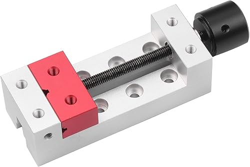 Miniatura 8 de Mini tornillo de prensa de taladro de 2 pulgadas, abrazadera plana de aluminio, tornillo de mesa de banco de alta presión, abrazadera de banco de