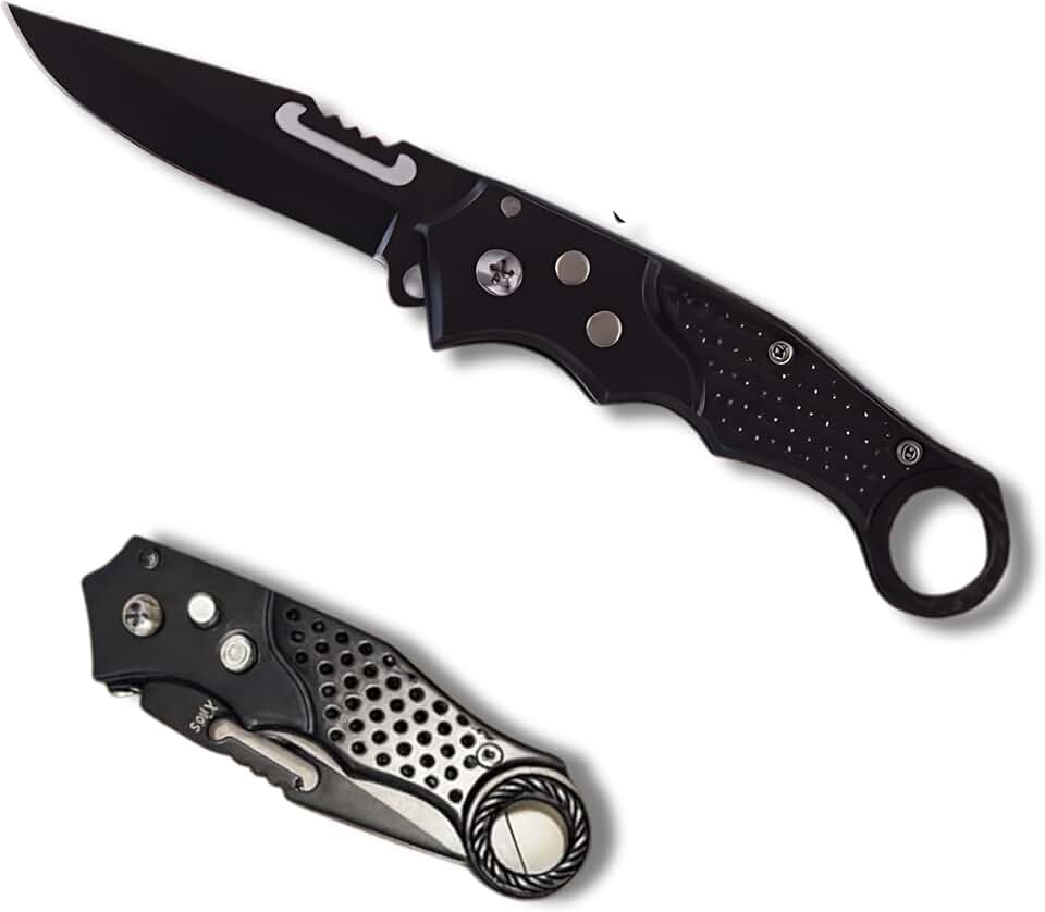 Canivete Dobrável 16 cm com Trava de Segurança – Compacto, Resistente e Ideal para Camping, Trilhas e Pescas