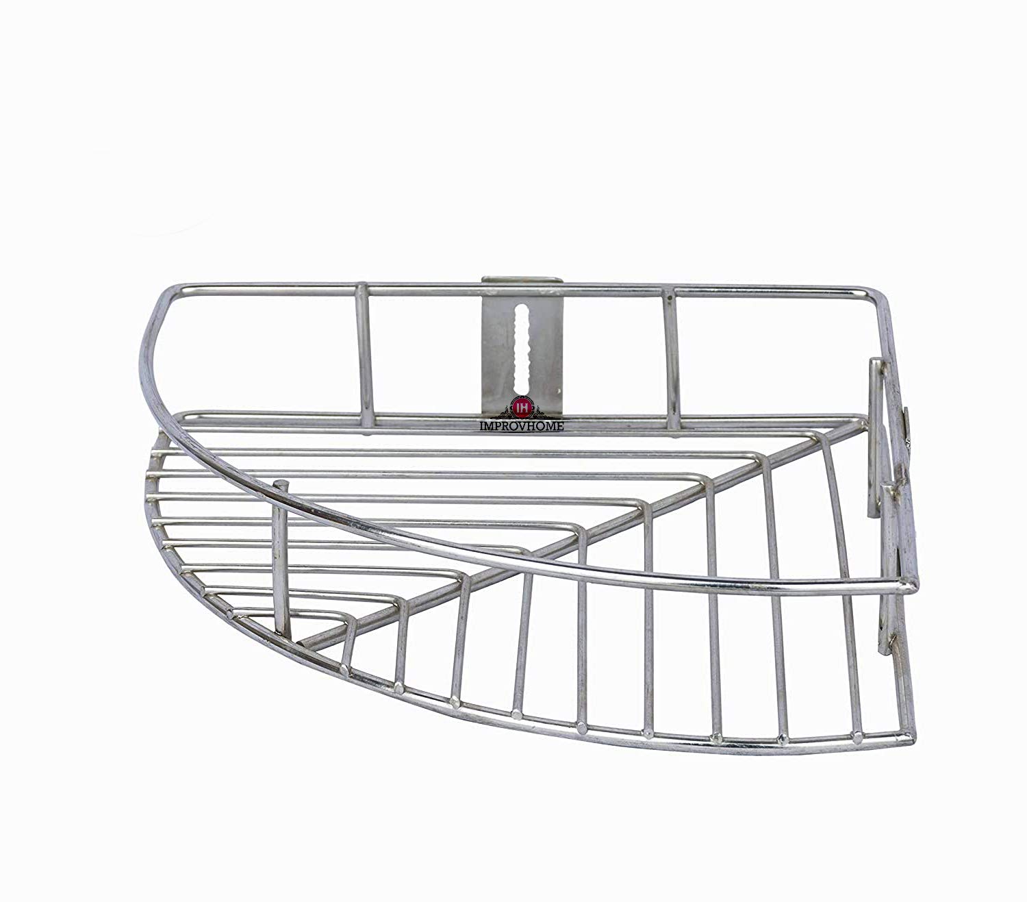 Improvhome Made in India Stainless Steel Wall Mount Corner 1 Layer Corner Storage Rack/Shelf for Kitchen and Bathroom. (B08ZXXW3BW) Amazon Price History, Amazon Price Tracker
