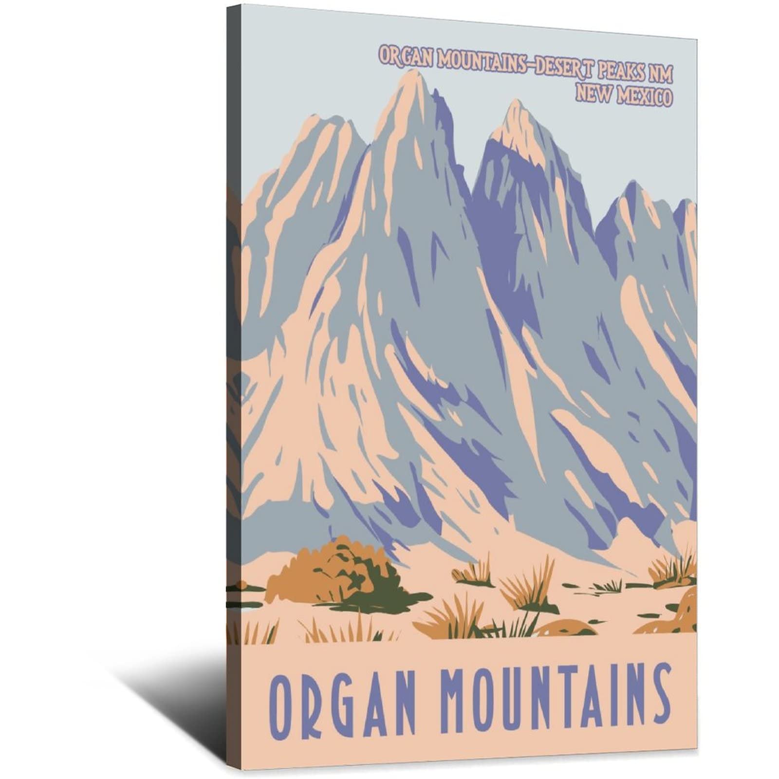 Órgano Montañas Desert Peaks Monumento Nacional Vintage Viaje Póster Lienzo Arte Casa Decoración Pared Cuadro Póster Impresión Pintura Regalo Carteles