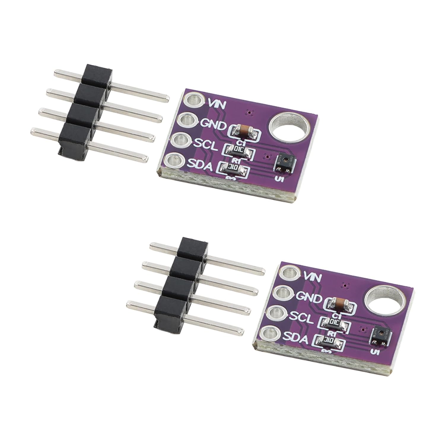2pcs SHT40 I2C Humidity Temperature Sensor - 0-100% RH 14-bit Output