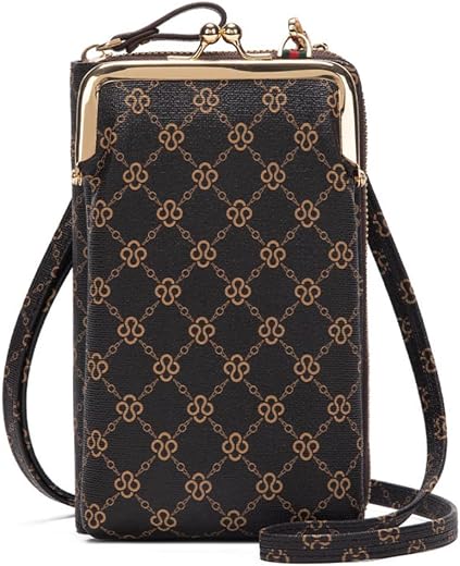 PALAY® Crossbody Phone Bag for Women Stylish PU Leather Mobile Cell Phone Holder Pocket Purse Wallet Bag Pouch with Zipper...