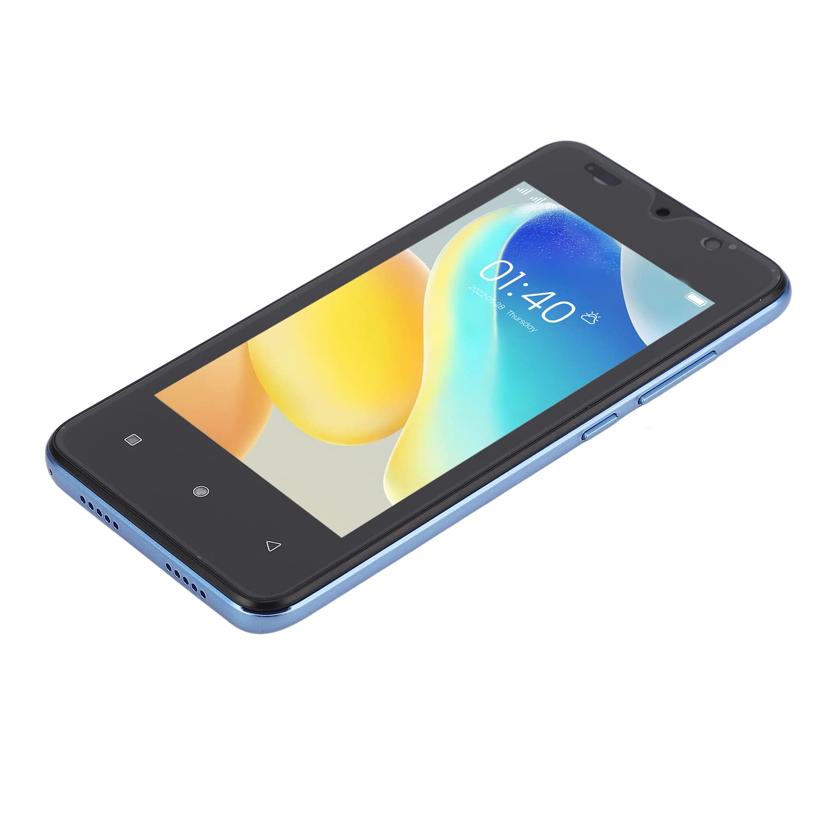 Smartfon - Telefon Komórkowy z Ekranem 4,66 Cala, Pamięć RAM 2 GB ROM 32 GB z Możliwością Rozbudowy 128 GB Ultra Cienki Smartfon z Rozpoznawaniem Twarzy, Telefon Komórkowy Dual(Jasny niebieski)