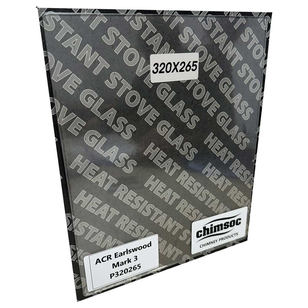 Chimsoc Replacement Stove Glass - ACR Earlswood Mk3 (320mm x 265mm Rectangular)