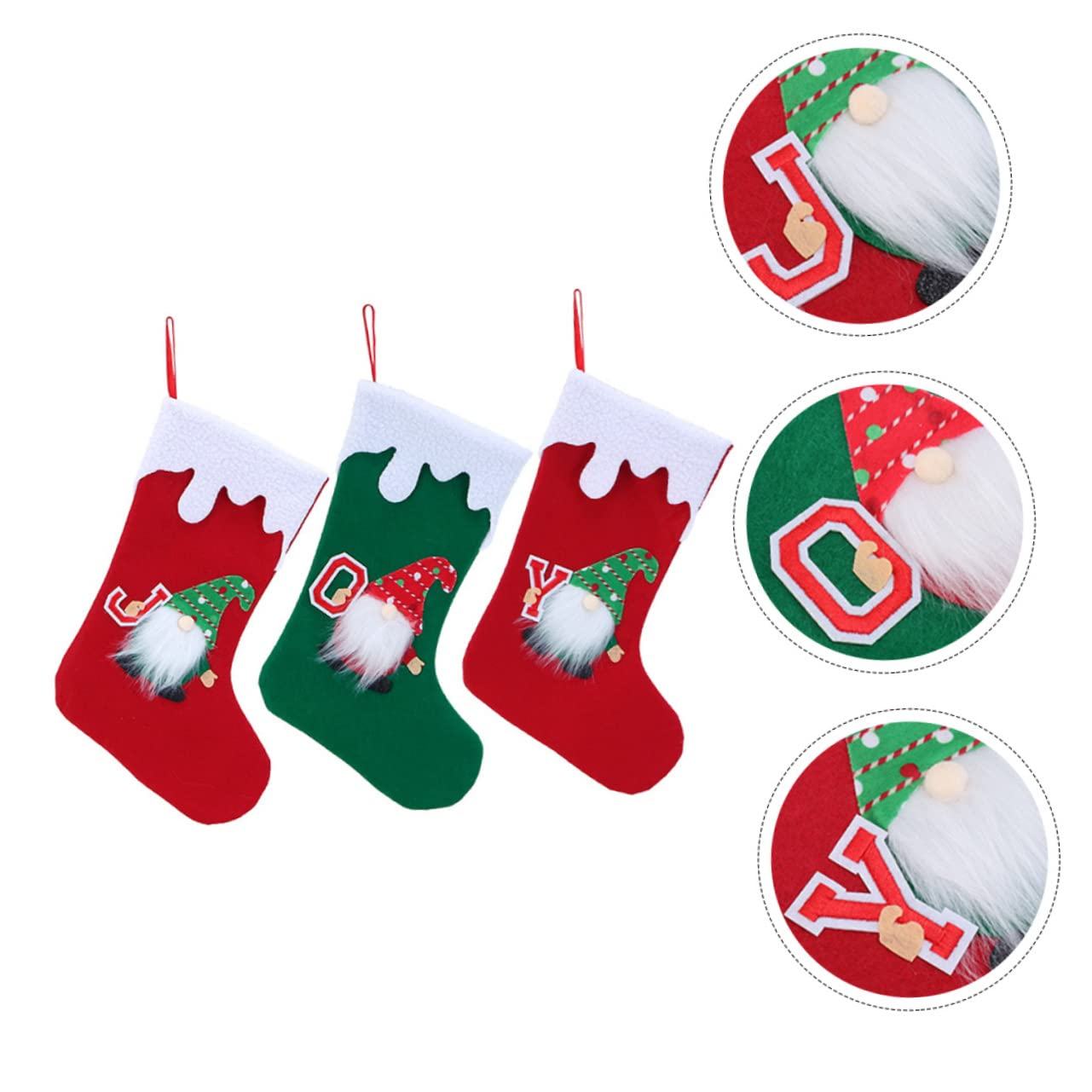 TOPBATHY 12 STK Gesichtsloser Weihnachtsstrumpf Kaminstrümpfe Hängende Tasche Christbaumschmuck Weihnachtsbaum Tasche Strümpfe Socken-geschenktüte Weihnachtstasche Vlies