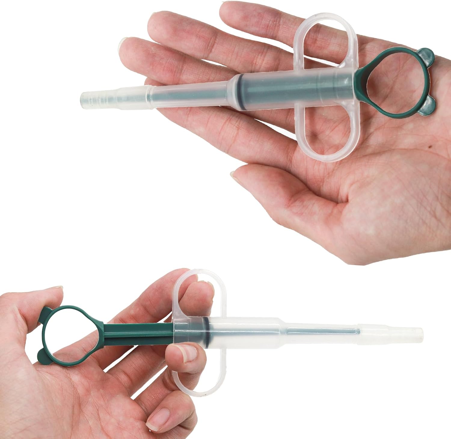 4PCS Green Medicine Feeding Dispenser Tool for Puppies and Cats，Pet Pill Plunger ，Pill Guns，Pet Pill Syringe for Small Cats and Dogs，Soft Tip Medicine Feeder，Cat Pill Shooter image 5