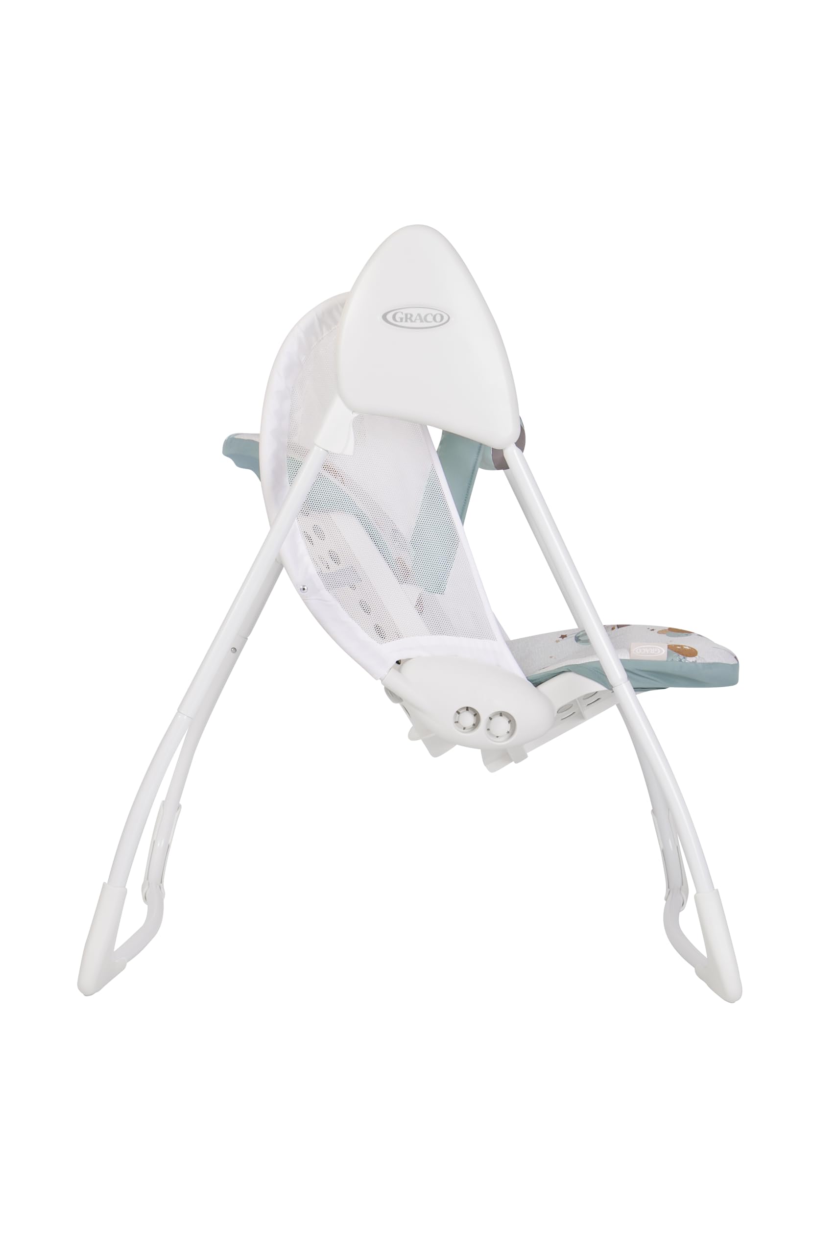 Graco - Baby Delight Sdraietta Altalena, dalla nascita a circa 6 mesi (9 kg), 2 velocità di oscillazione, reclinabile, fantasia Up & Away