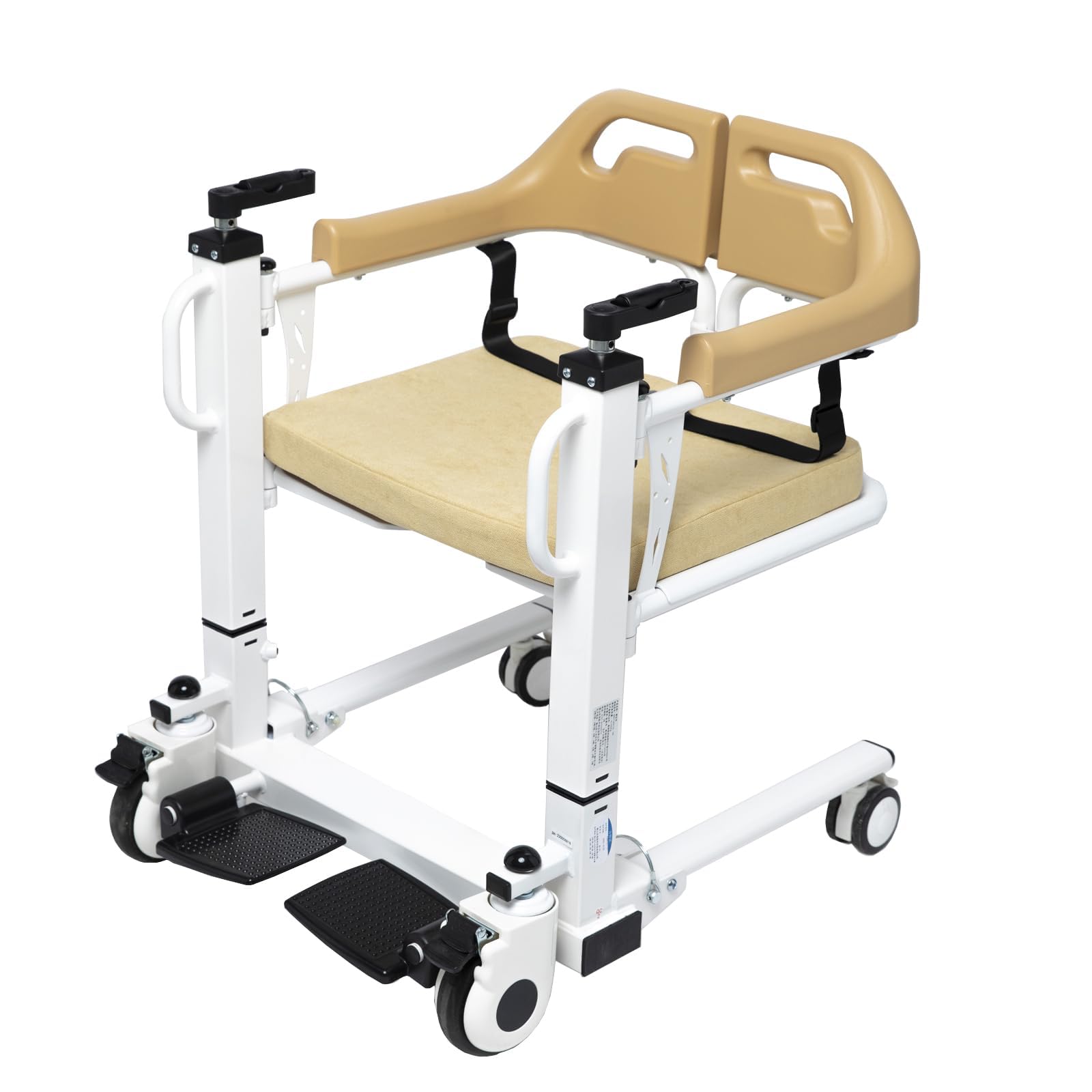 Patient Lift Transfer Chair, 180° Split Seat 290 lb Capacity Lift Aid Transfer Chairs for Seniors Portable Patient Lift for Home Easy to Use for Transfers from Beds, Toilets, Shower & Cars