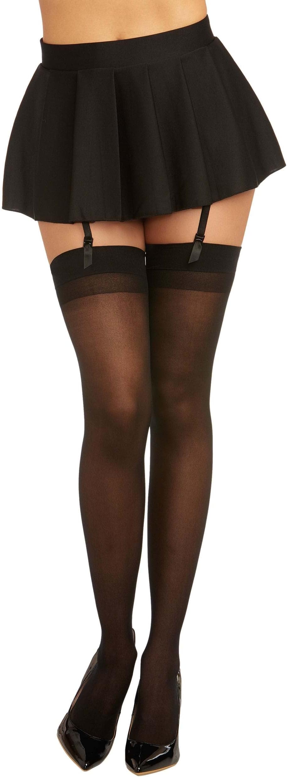 Women's Plus-Size Moulin Thigh High Stockings