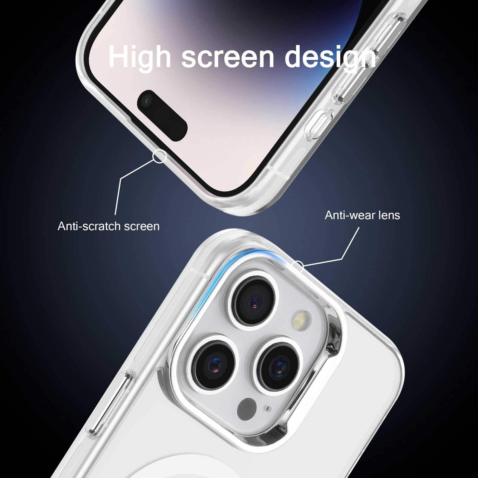 Dl3 Mobilak Case For iPhone 11 Case Crystal Clear [Not Compatible with MagSafe] Soft TPU Gel Case Flexible Silicone Anti-Scratch Transparent TPU Cover - White