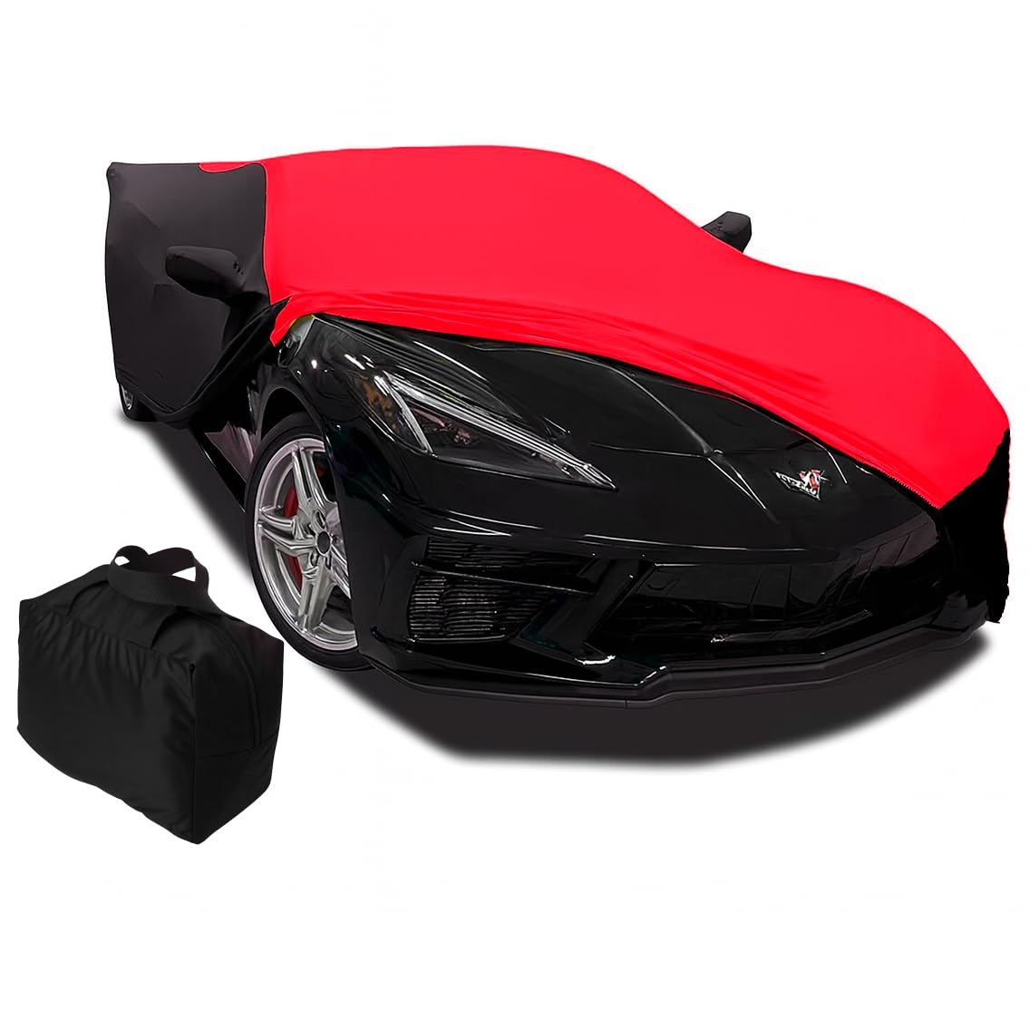 C8 Corvette Custom Fit Car Cover - Indoor Ultraguard Stretch Satin Sport Series - The Ultimate High End