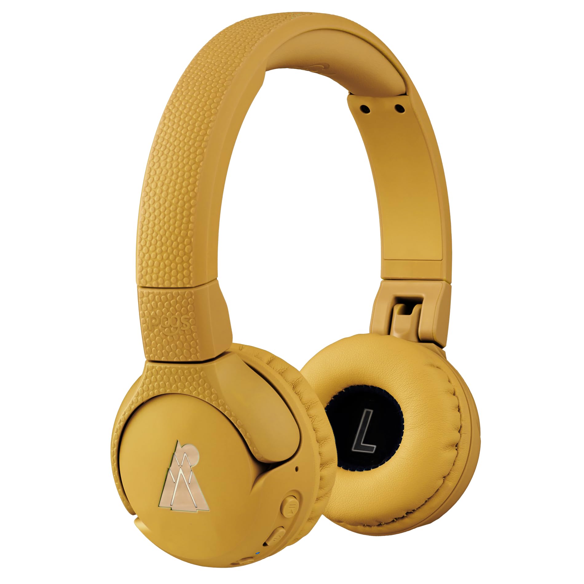 POGS Cuffie wireless Bluetooth per bambini | The Gecko 2 | Cuffie pieghevoli robusti per bambini a partire dai 3 anni | Limite volume 85 dB | Microfono | On-Ear | Funzione di condivisione musicale