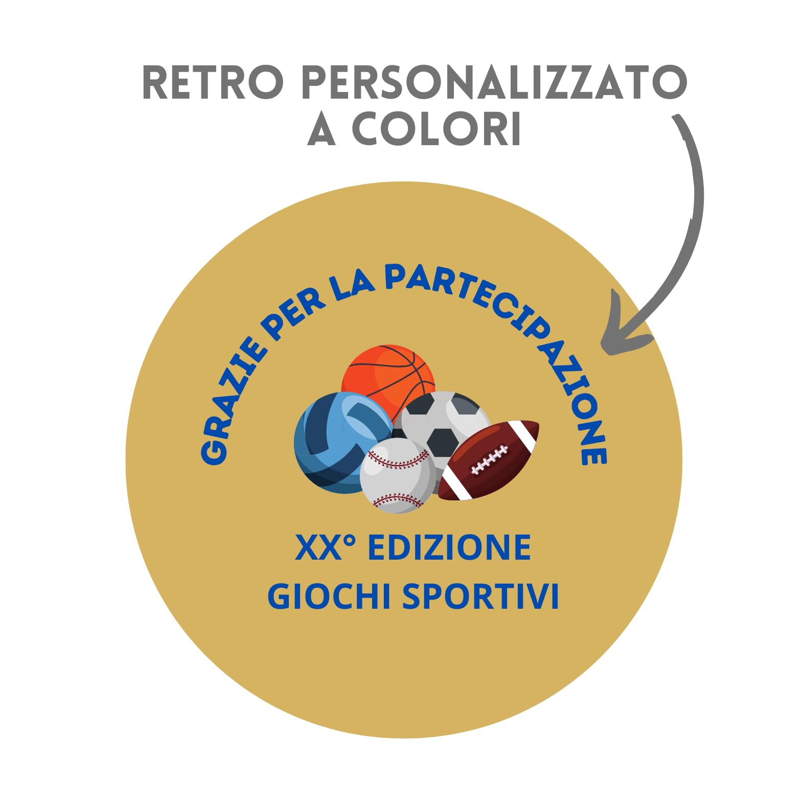 Stock Medaglie Personalizzate Premiazioni Biliardo da 3,2 cm con Laccetto Medaglia Personalizzabili in Metallo con Stampa Personalizzata, Sport | 23.00.32.R
