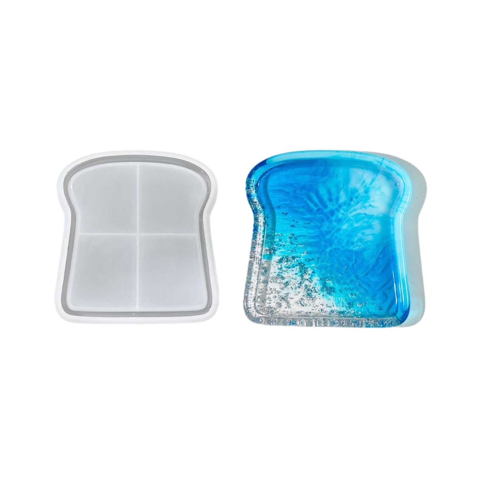 NEWFT Unique Silicone Mold Resin Crafts Mold Cheese Tray Flexible Resin for Beautiful Cheese Trays