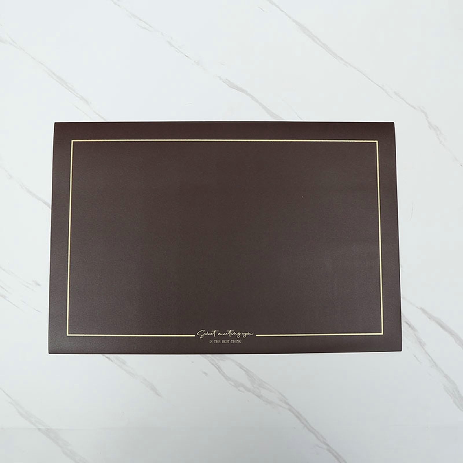Set de table cuir PU Beydodo de haute qualité, napperon chic imperméable pour dîner raffiné