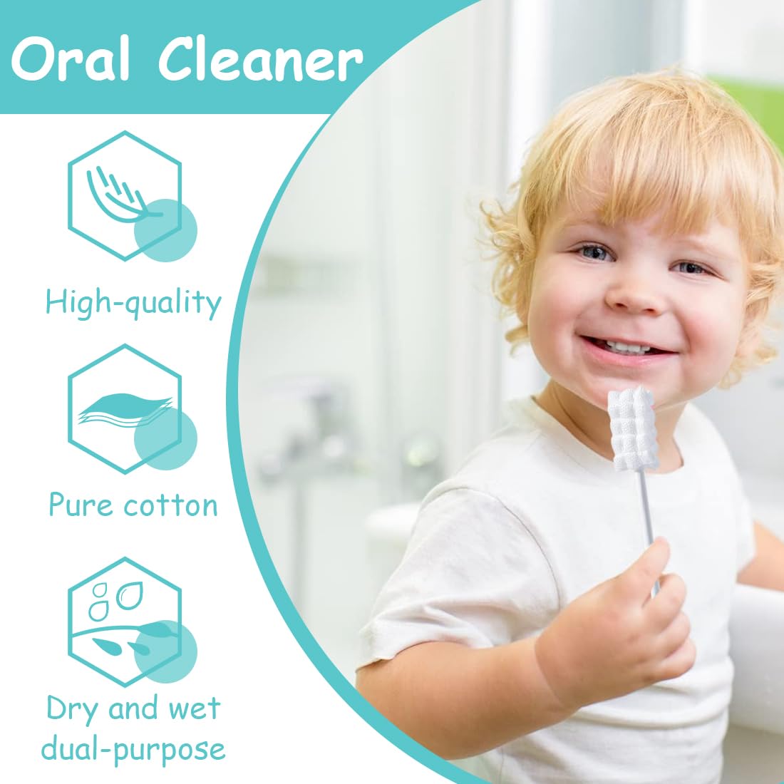 20 Pezzi Spazzolino Monouso Sterilizzati per Bambini, Baby Mouth Cleaner, Spazzolino da Denti Portatile per Bambini, Spazzolino per Dentini con Setole Morbide, Bastoncini Cotonati per Bambini