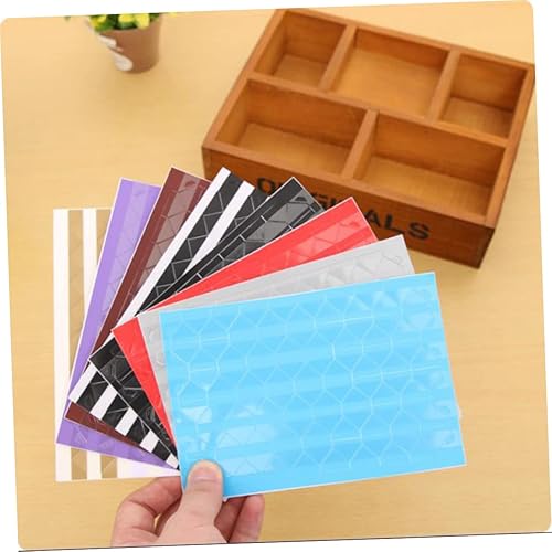 Miniatura 9 de SEWACC Esquinas de fotos de bricolaje, 22 hojas de calcomanías autoadhesivas de PVC, álbum de fotos, accesorios para álbumes de recortes, fácil