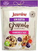 Jasmine Granola Cranberries e Açaí Sem Glúten 250g